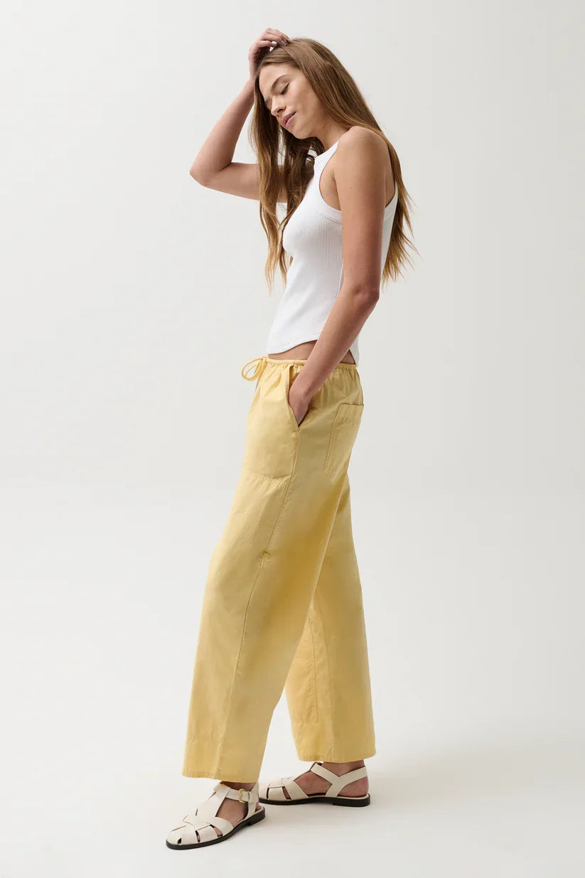Theo Poplin Pant- Light Tumeric