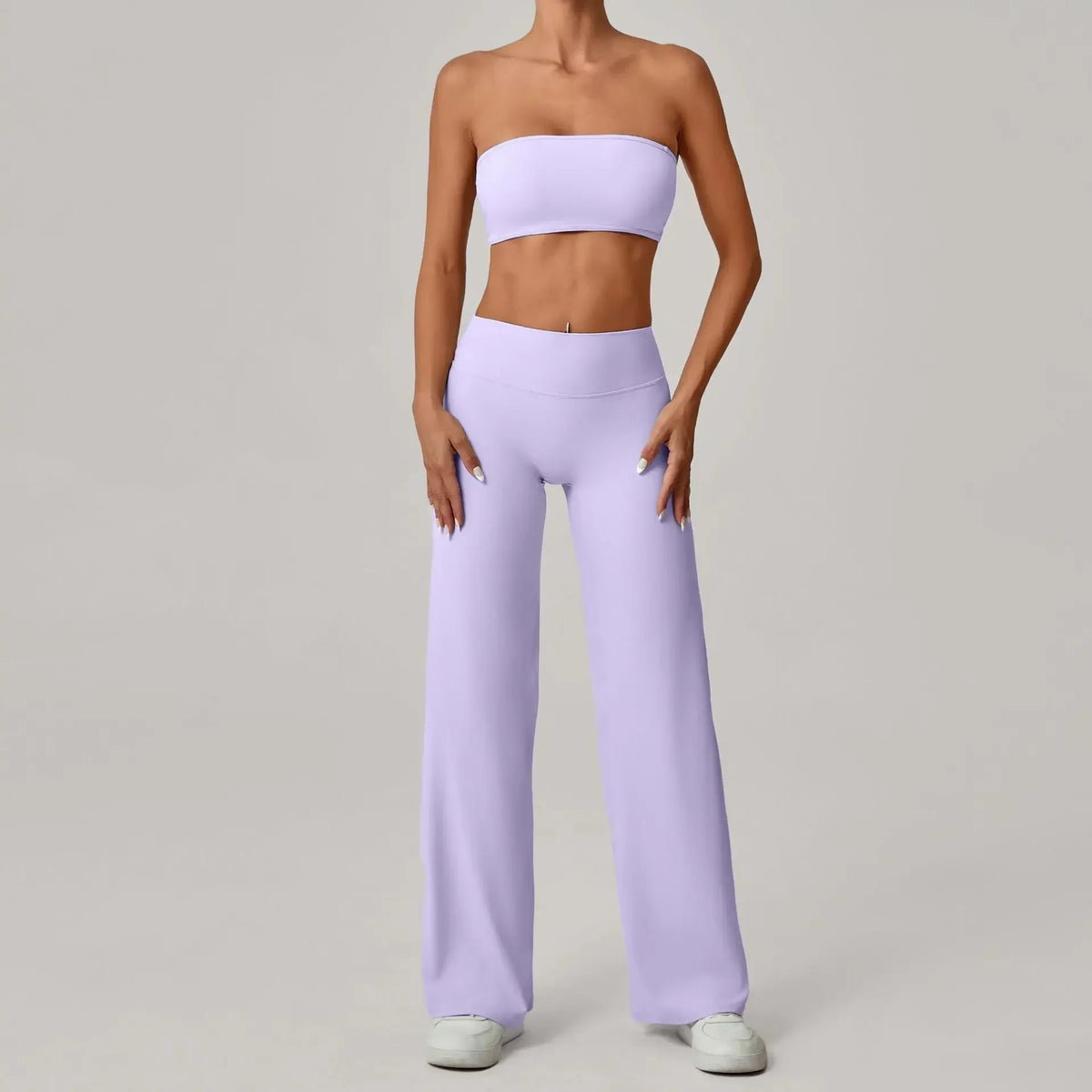2PCS Pad Yoga Set Women Yoga Pant Workout Tracksuit Sportswear Gym High Waist Straight Leg Bottoms Fitness Bta Sports Suit XP01