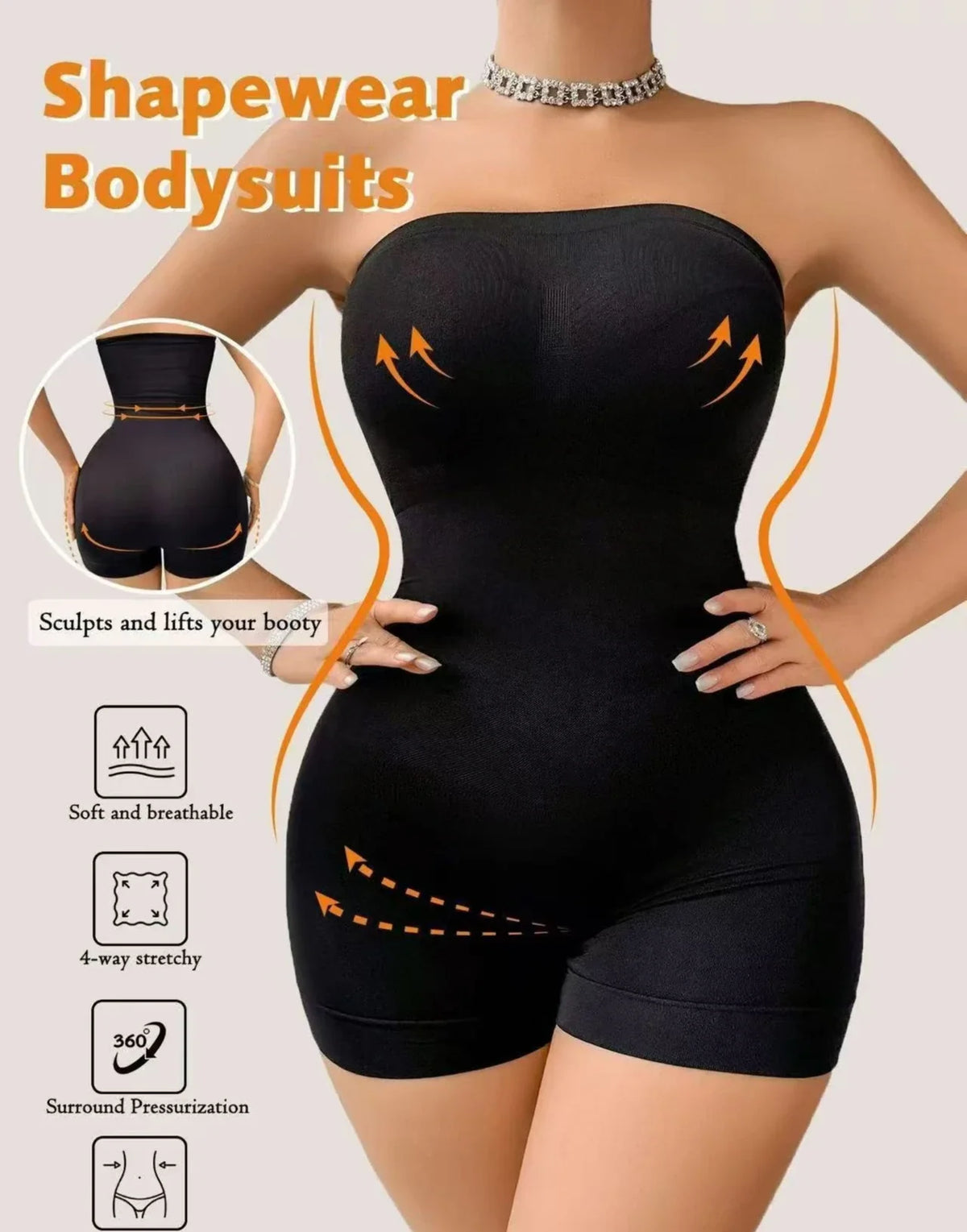 Shapewear Corsets for Women Bodysuit Seamless High-waisted Tummy Control and Hip Lifting Underwear Shapers Slimming Pants