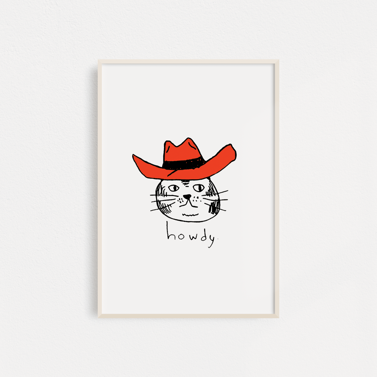 "Howdy Cat" Poster