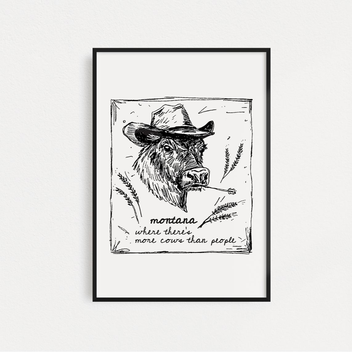 "Montana Cows" Poster