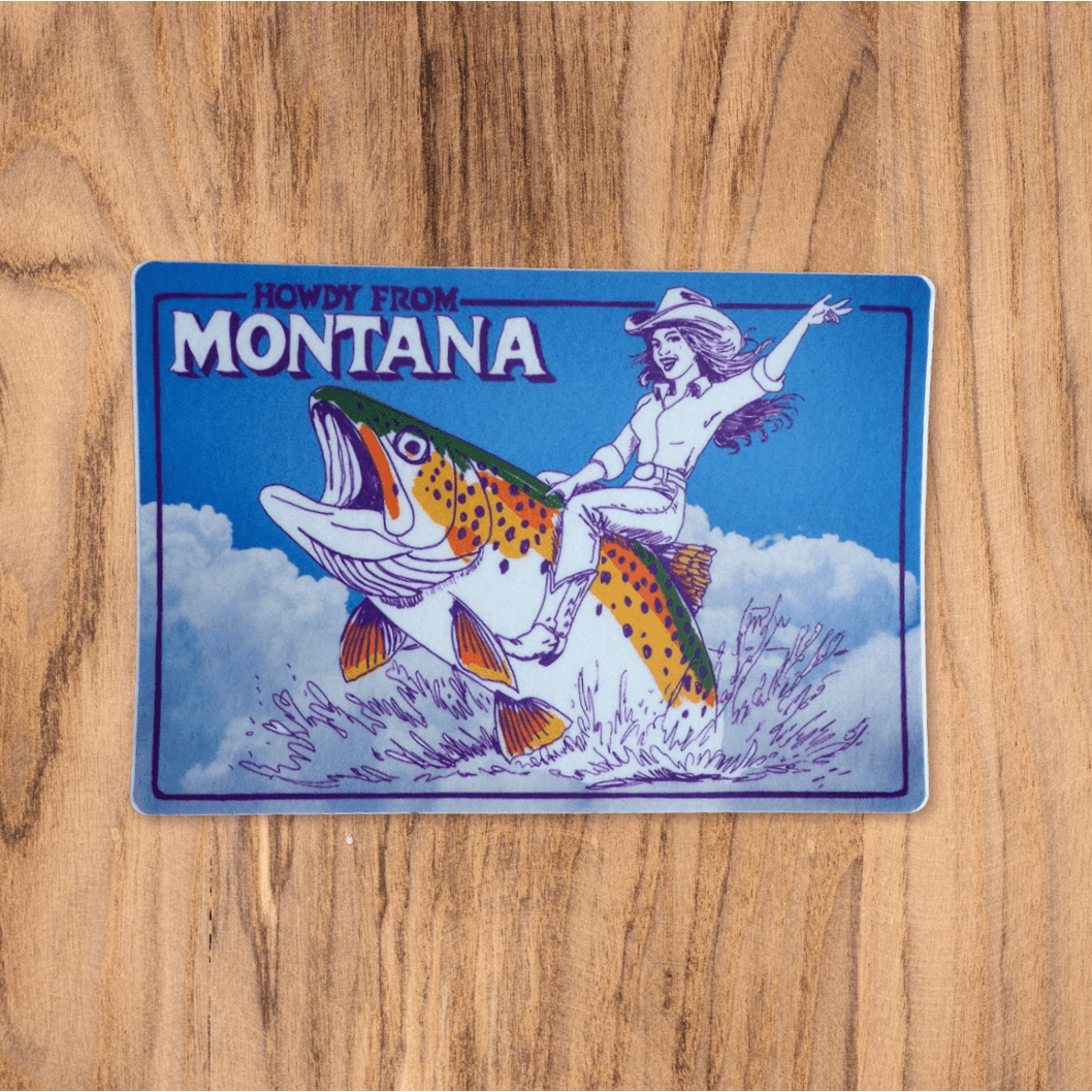 "Howdy From Montana" Sticker