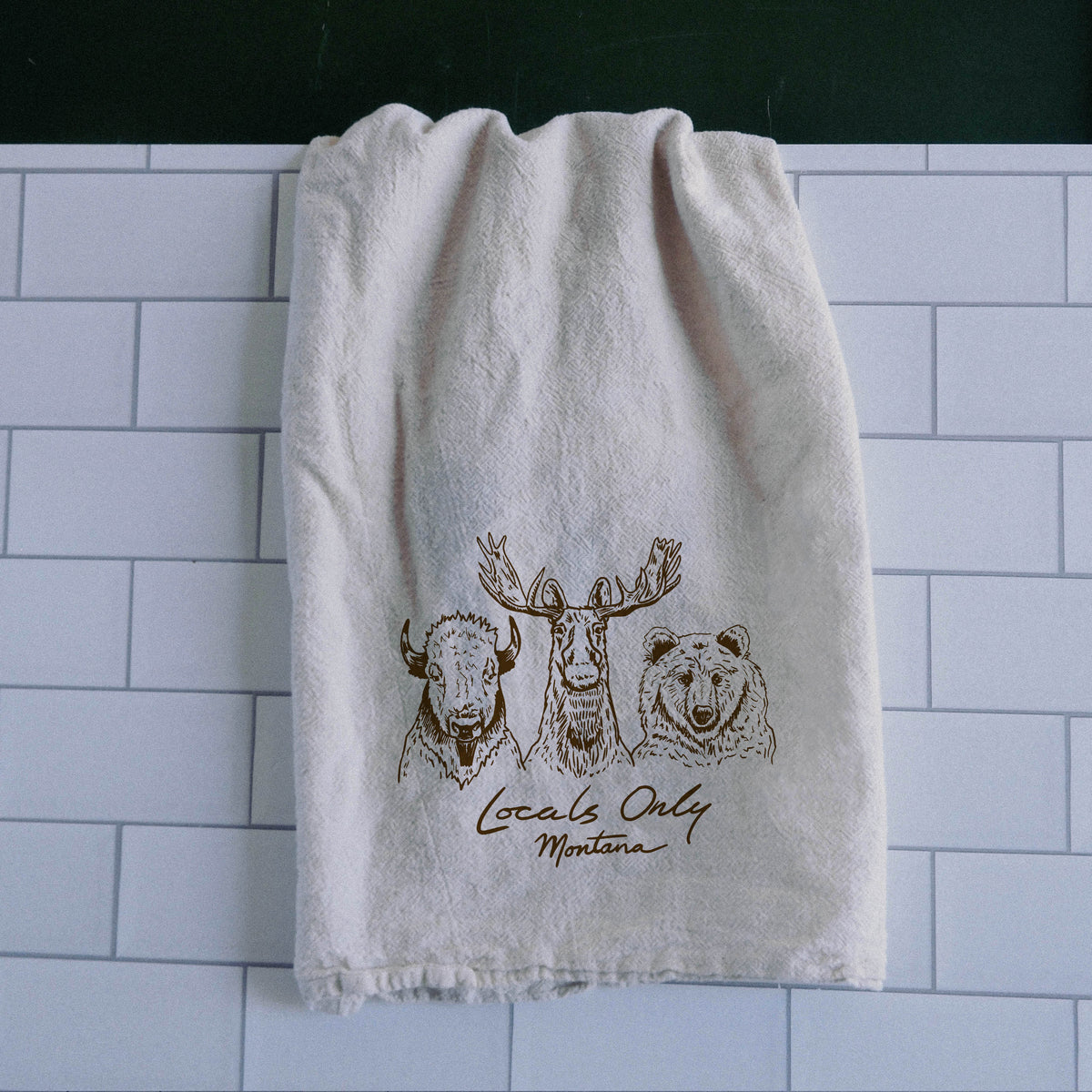 "Locals Only" Tea Towel