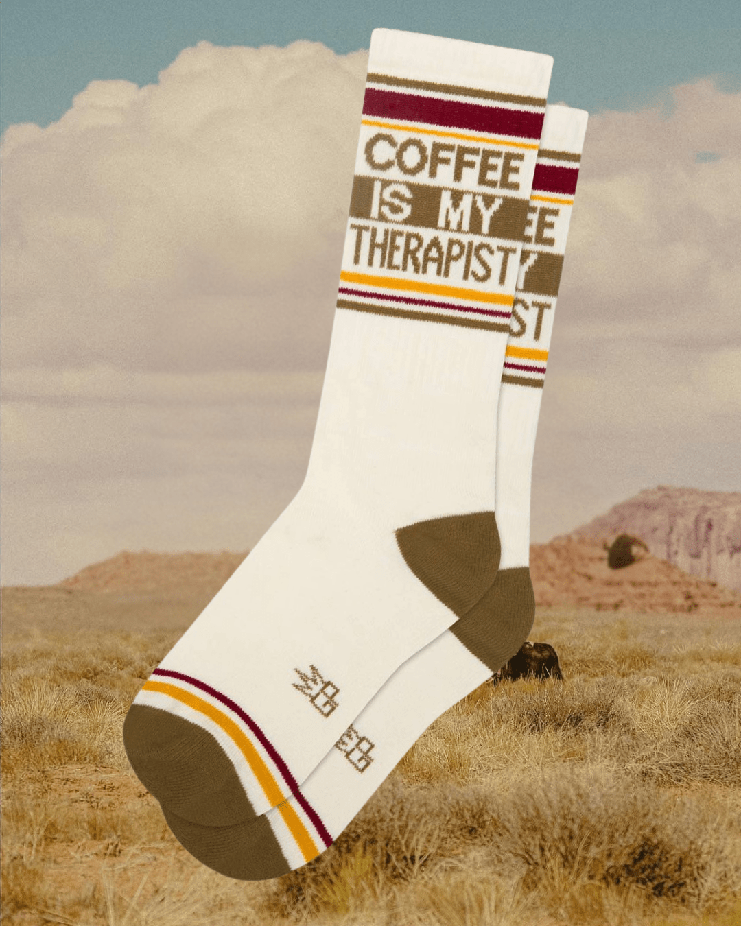 Coffee Is My Therapist Gym Crew Socks