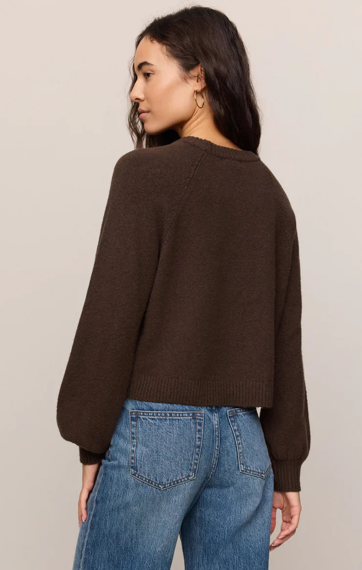 Coming Up Sweater- Dark Chocolate