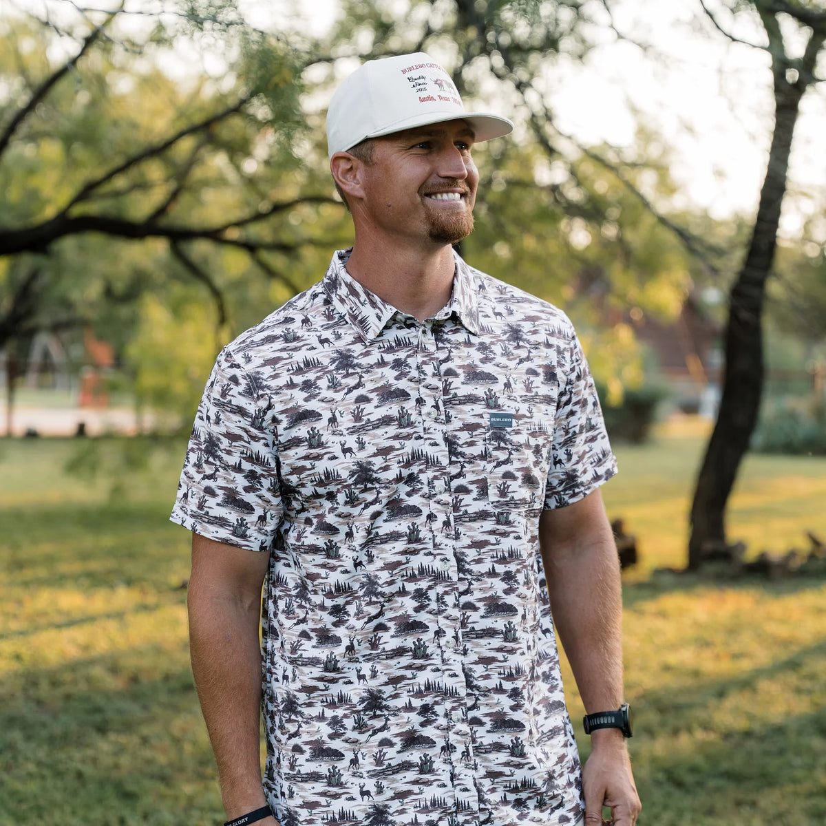 Burlebo - Performance Button Up - Brush Country