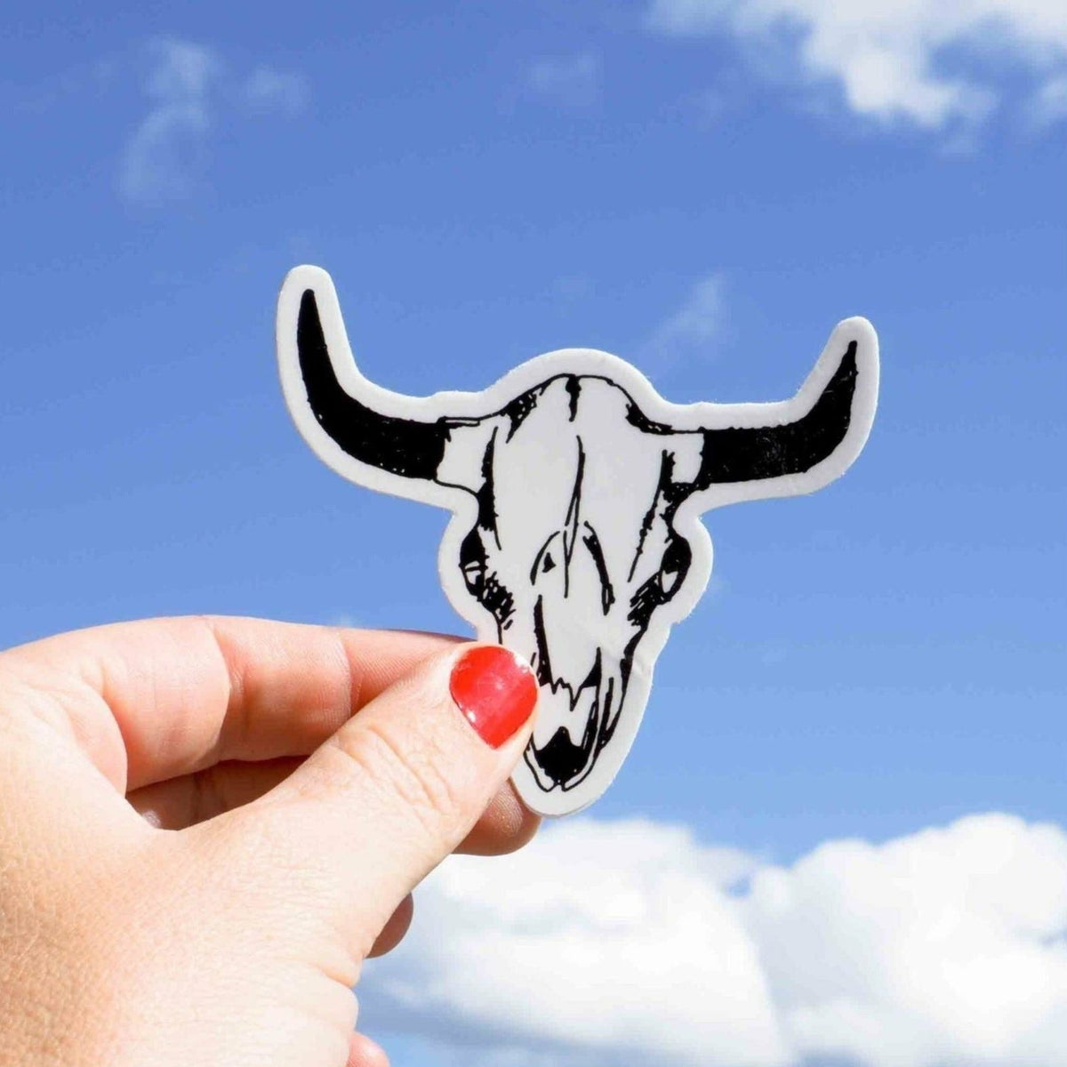 "Bison Skull" Sticker