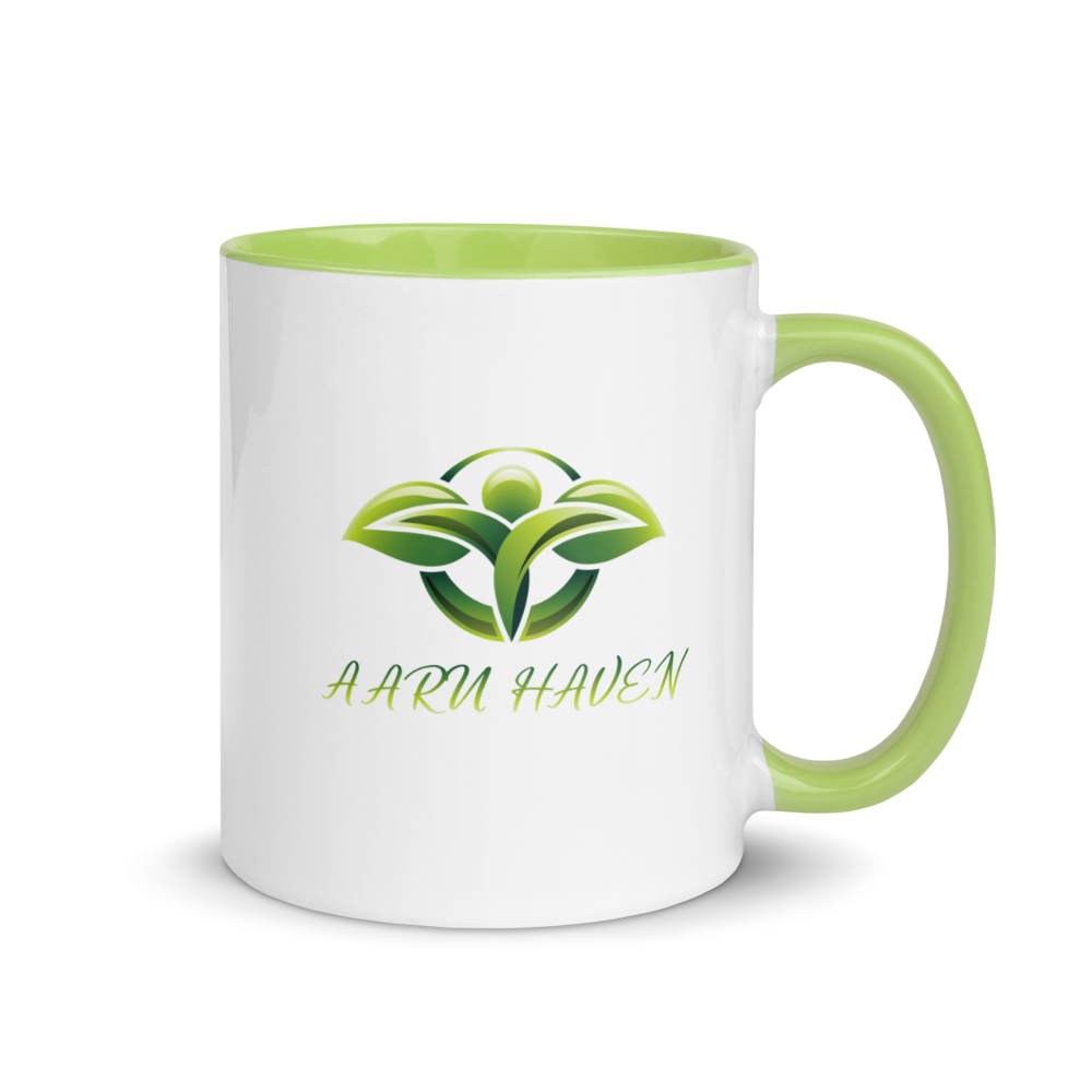White Ceramic Mug with Color Inside