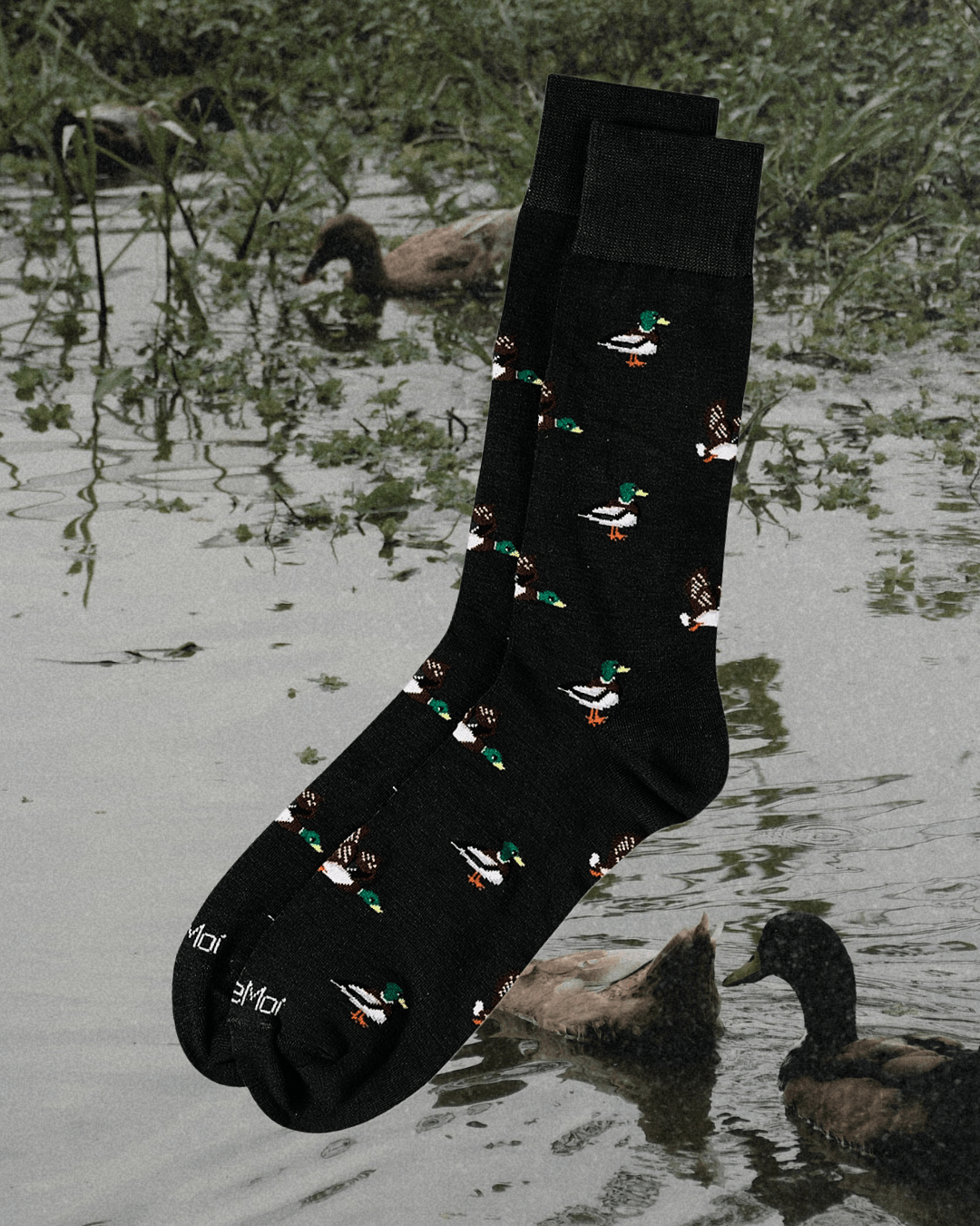 Duck Season Bamboo Men's Crew Socks