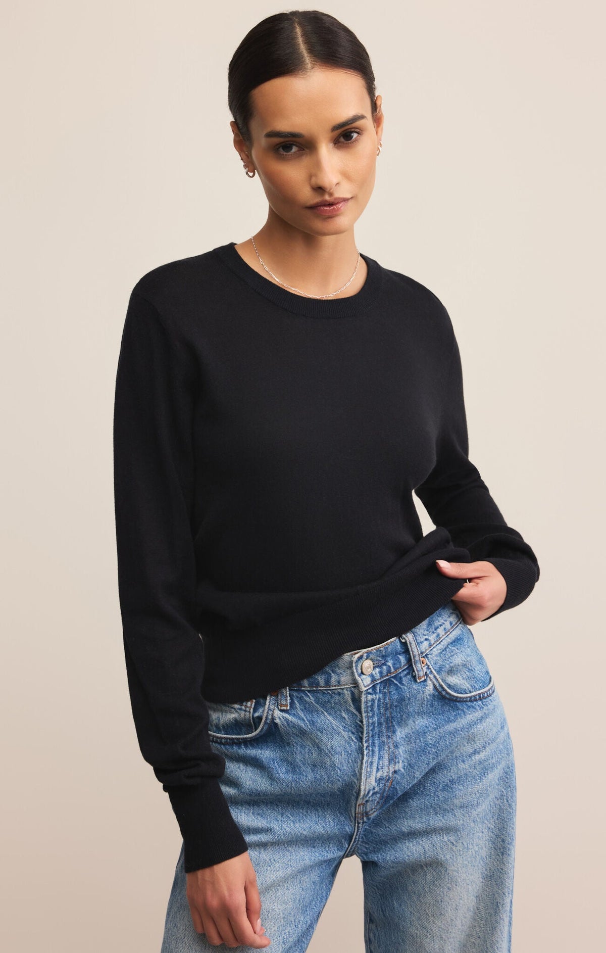 The Perfect Layer Sweater Black