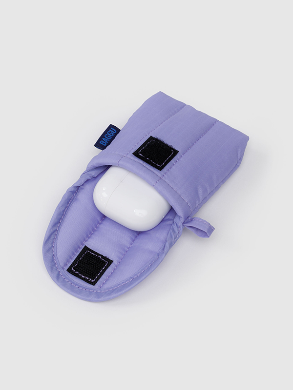 Puffy Earbuds Case: Wisteria