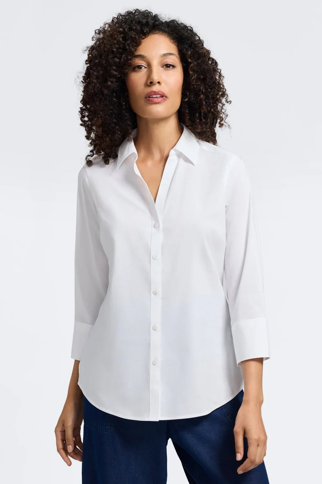 Mary No-Iron Top-Red