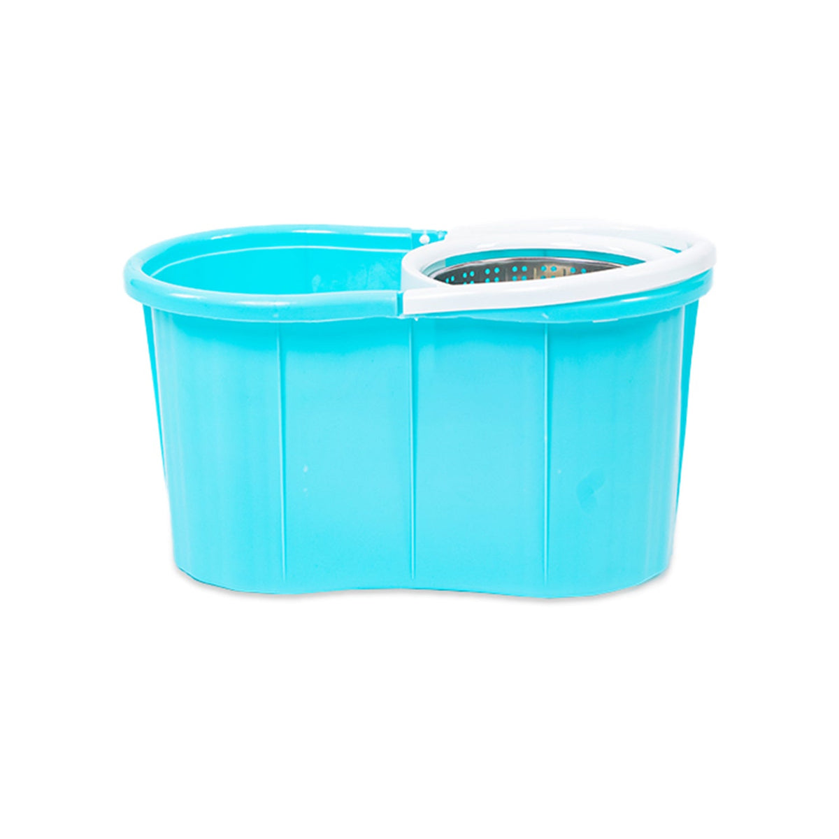 Zidello Spin Mop Plastic & Steel Bucket, 360-Degree with Microfiber Mop Head