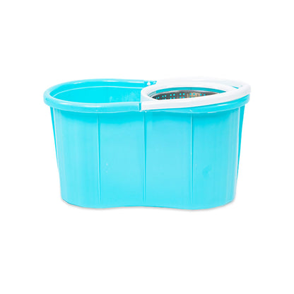 Zidello Spin Mop Plastic & Steel Bucket, 360-Degree with Microfiber Mop Head