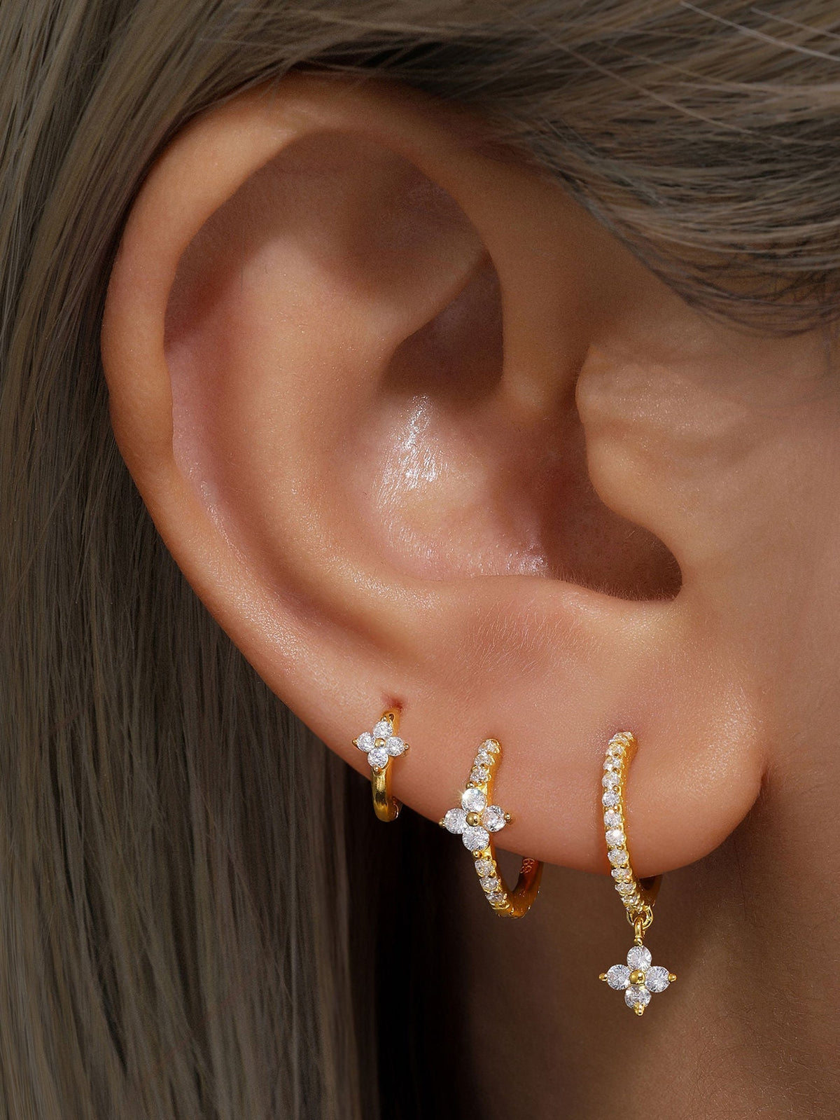 KOSINER 925 Sterling Silver Elegant Petal Set