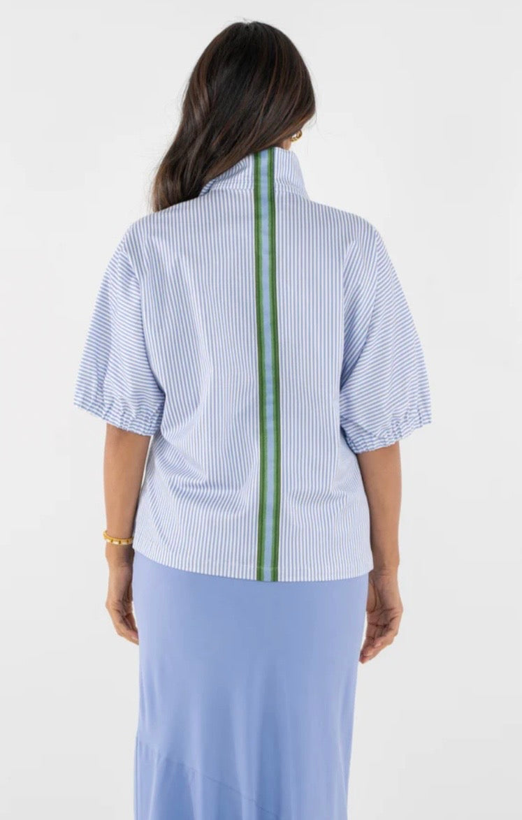 Poppy Top-Grapemist Stripe