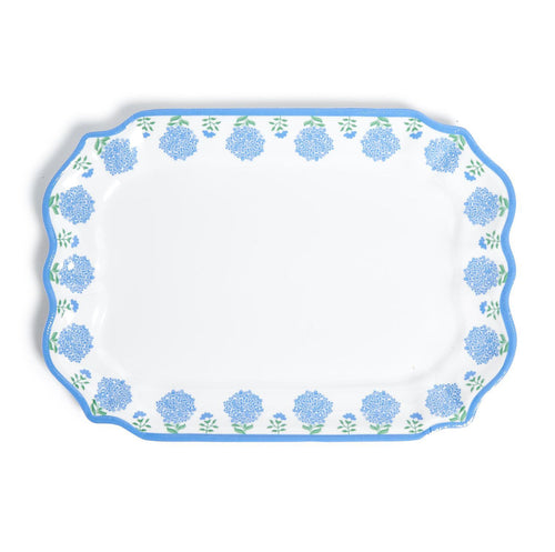Hydrangea Melamine Platter