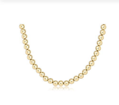 7mm Gold Beaded Necklace by enewton