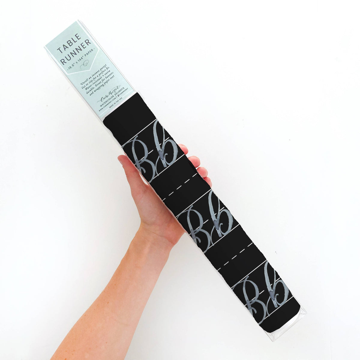 Chalkboard Alphabet Table Runner