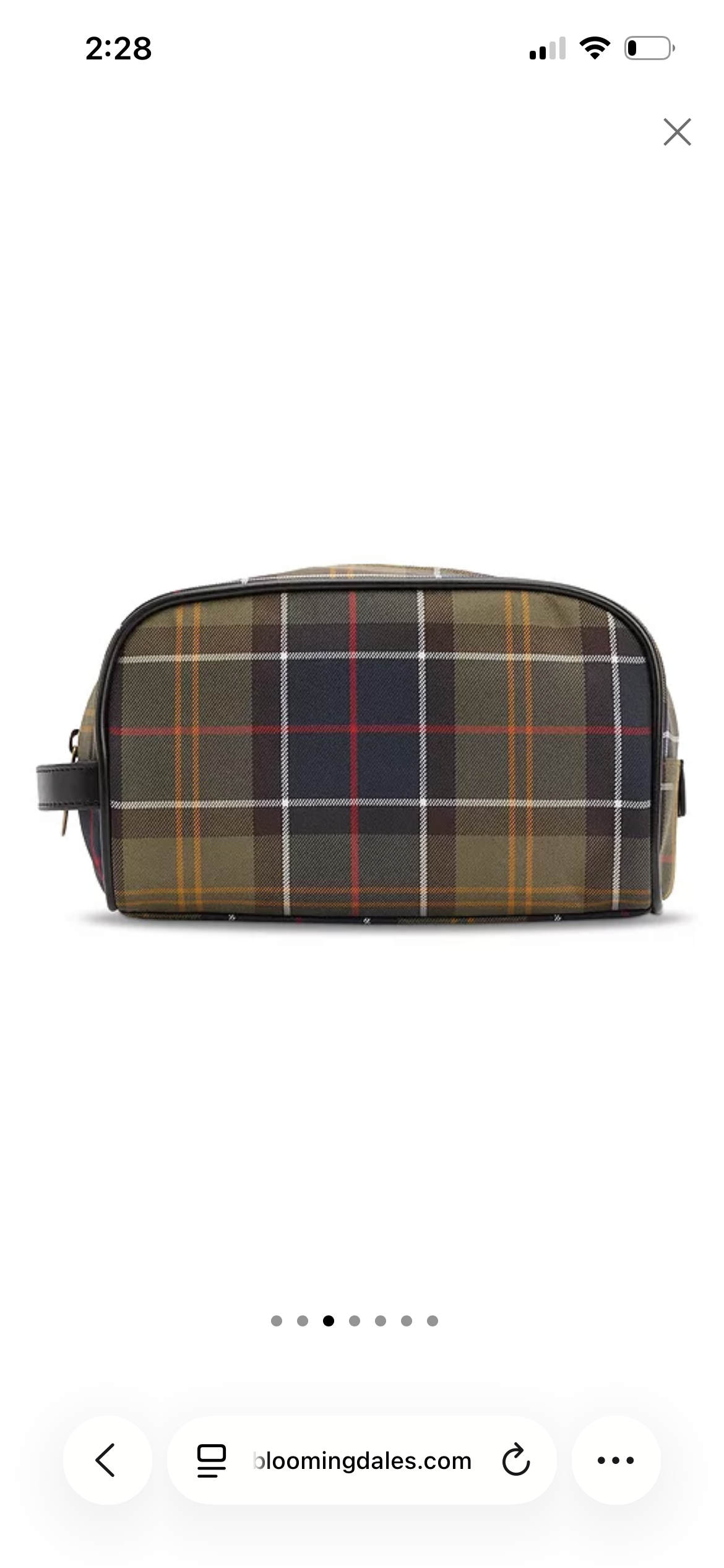 Tartan Washbag