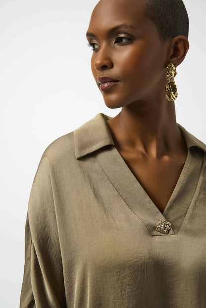 Ribkoff V-Neck Top-Java