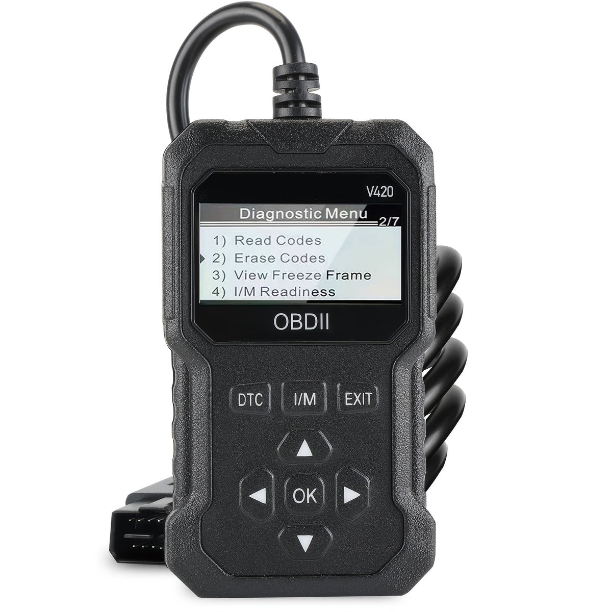 OBD2 Engine Code Reader – Handheld Diagnostic Scan Tool for OBDII/EOBD Vehicles (Black)