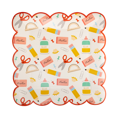 School Icons Plate