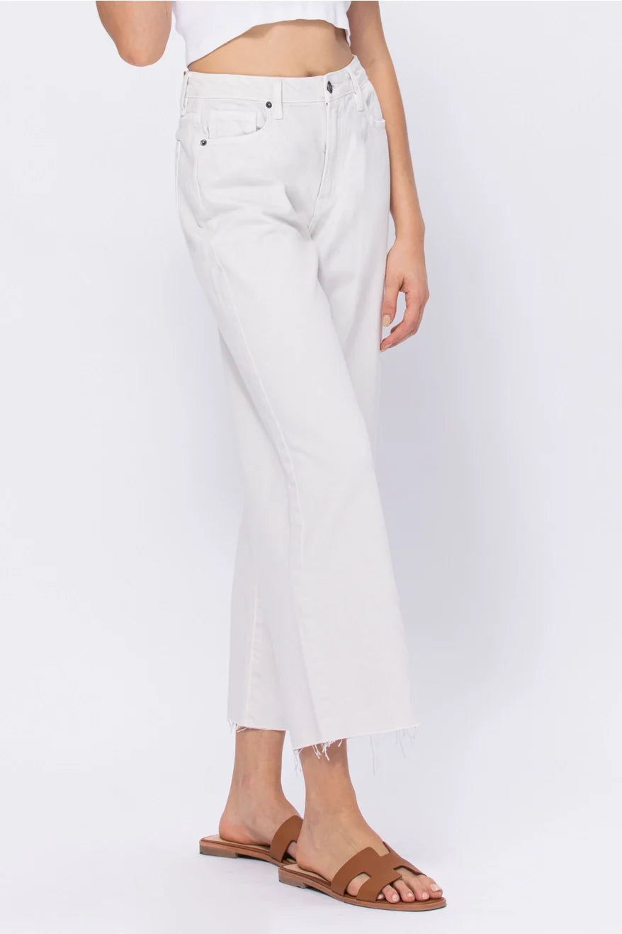 Sea Salt Color Clean Summer Wideleg [Nori] 27" Inseam