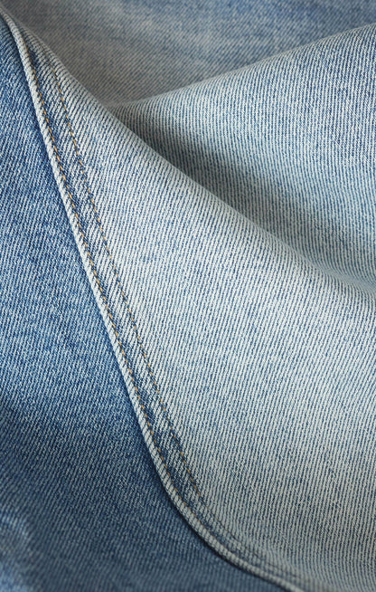 Luna High Rise Crop Bowed Denim