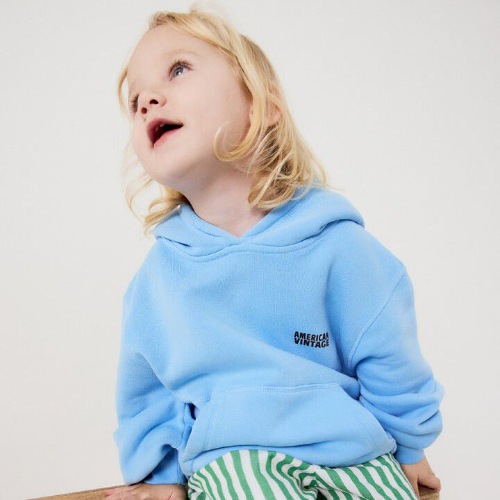 AMERICAN VINTAGE IZUBIRD HOODIE - VINTAGE LIGHT BLUE