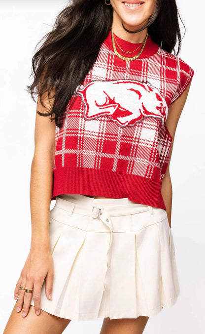 Plaid Razorback Vest