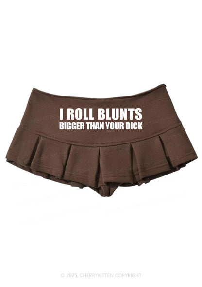 I Roll Blunts Y2K Mini Pleated Skirts Cherrykitten