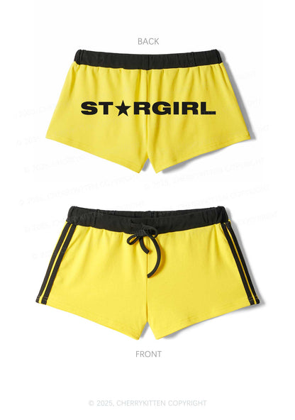 Red Stargirl Y2K Drawstring Mini Shorts Cherrykitten