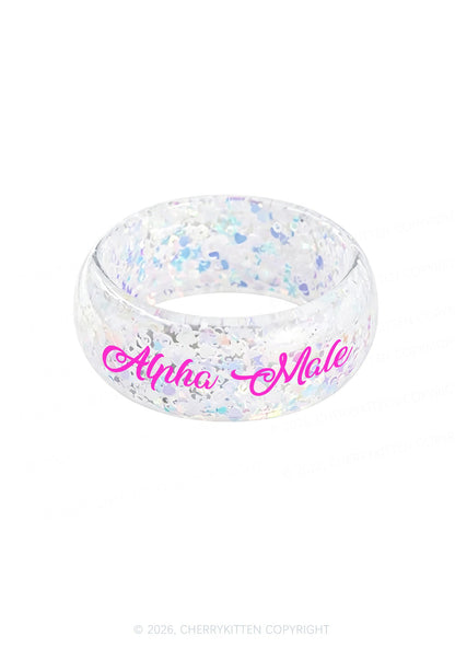 Alpha Male Y2K Cuff Bangle Cherrykitten
