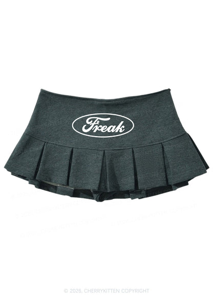 Oval Freak Y2K Mini Pleated Skirts Cherrykitten