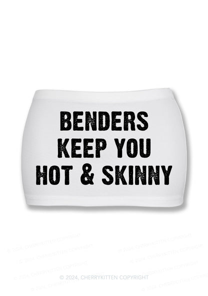Benders Keep You Hot Y2K Mini Hip Skirt Cherrykitten