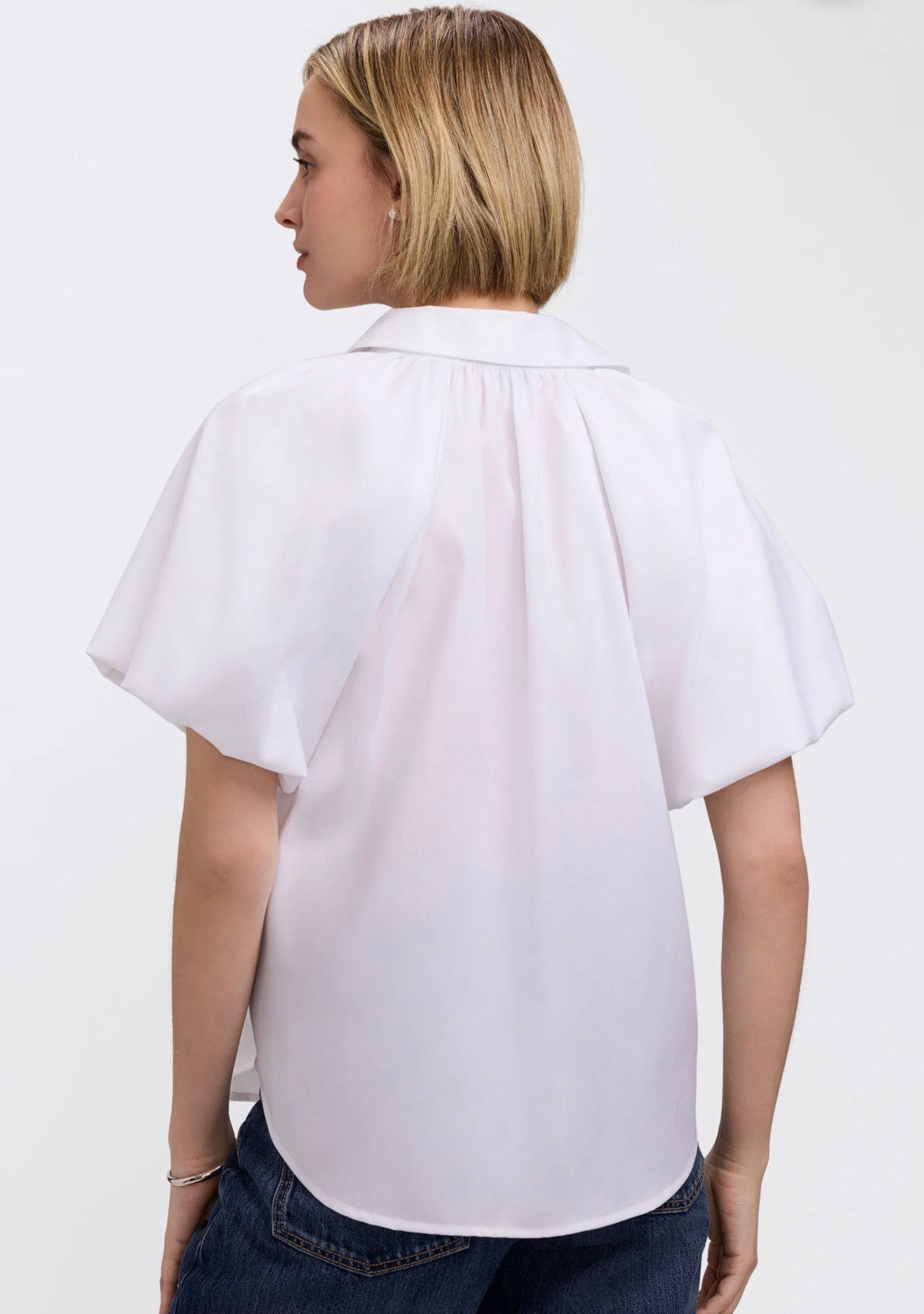 Paula Solid Puff Sleeve Top