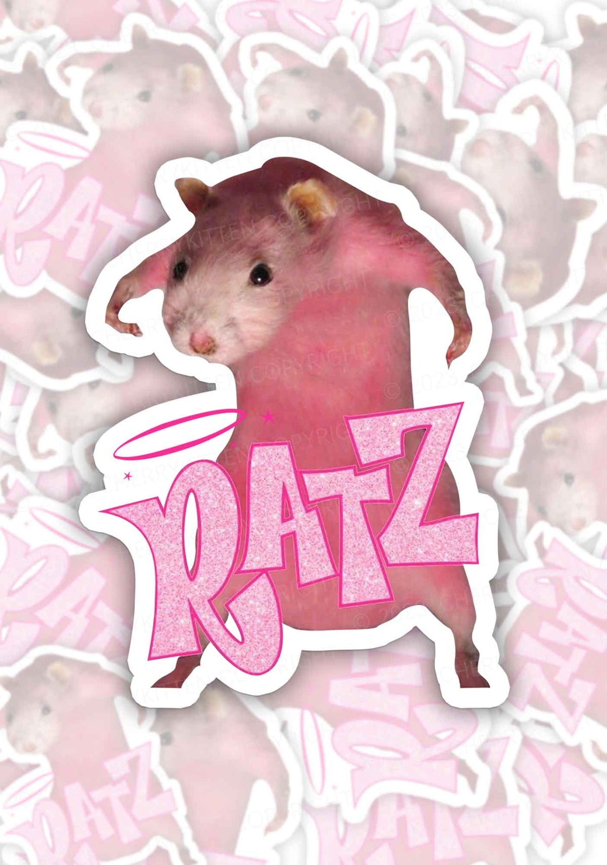 Cherrykitten Favorites Pink Y2K Stickers Pack Of 11