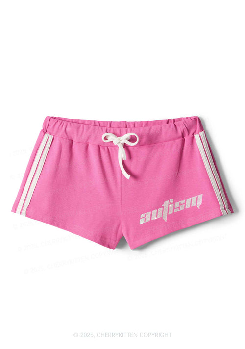 Rhinestone Mini Autism Y2K Drawstring Mini Shorts Cherrykitten
