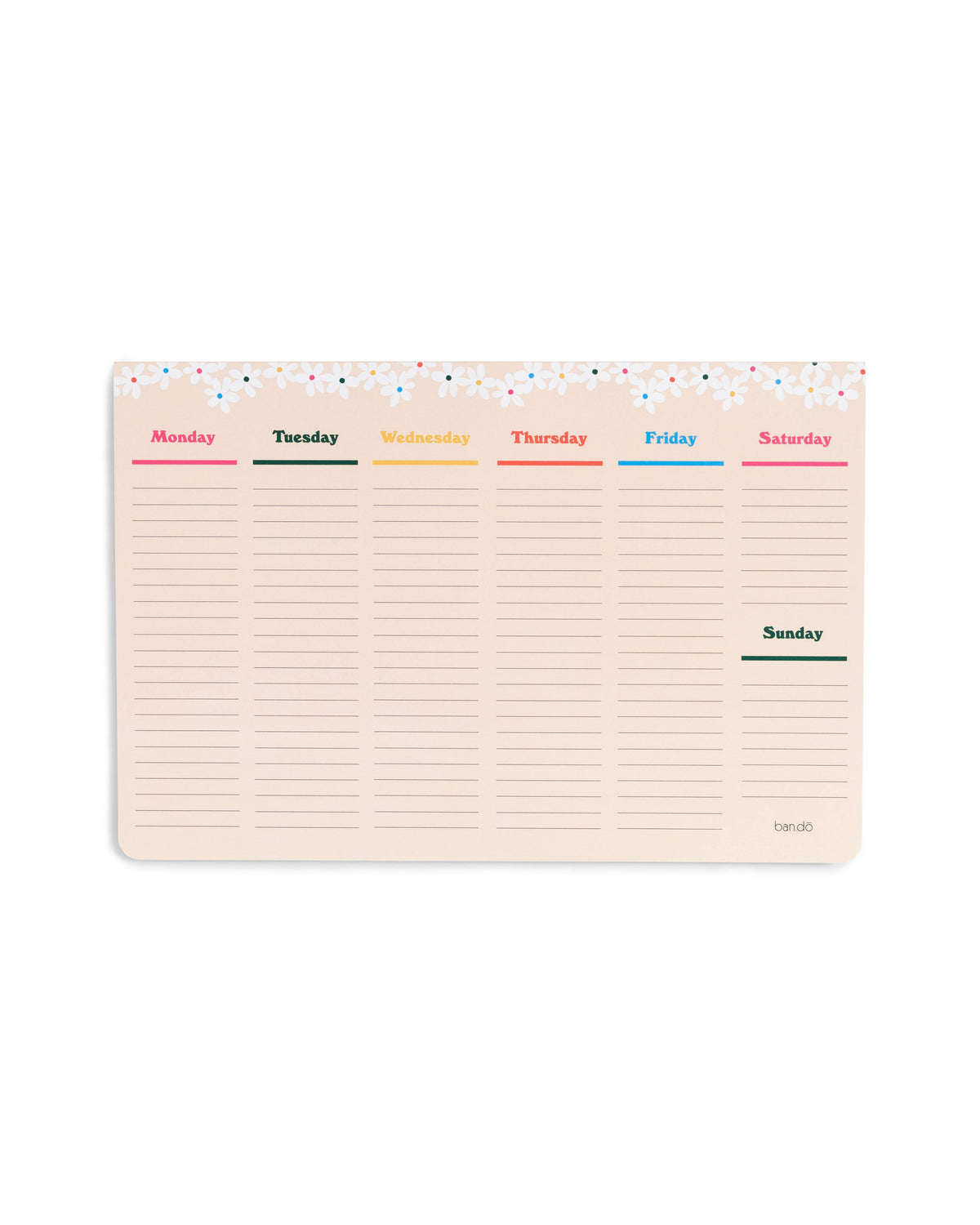 Week-To-Week Mega Desk Notepad
