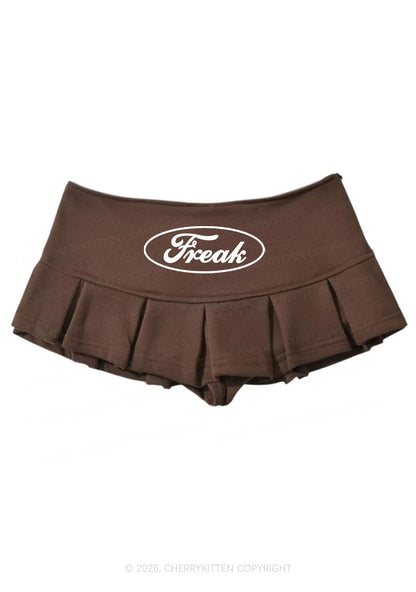 Oval Freak Y2K Mini Pleated Skirts Cherrykitten