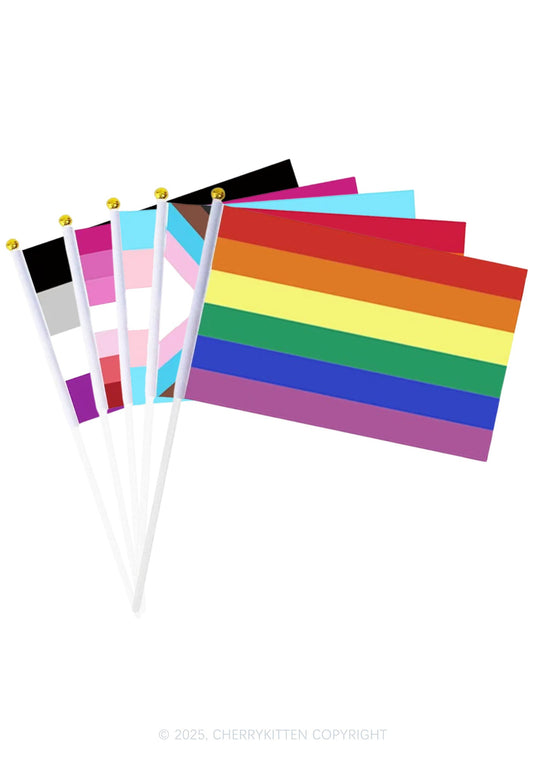 Y2K Pride Hand Flags Cherrykitten