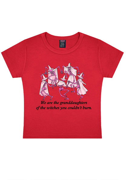 Halloween Granddaughters Of The Witches Y2K Baby Tee Cherrykitten