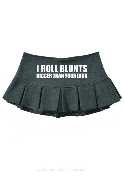 I Roll Blunts Y2K Mini Pleated Skirts Cherrykitten