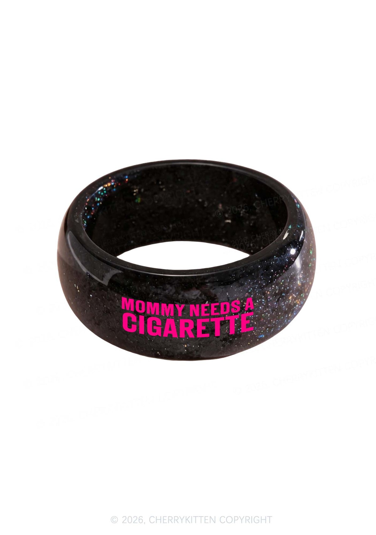 Mommy Needs A Cigarette Y2K Cuff Bangle Cherrykitten