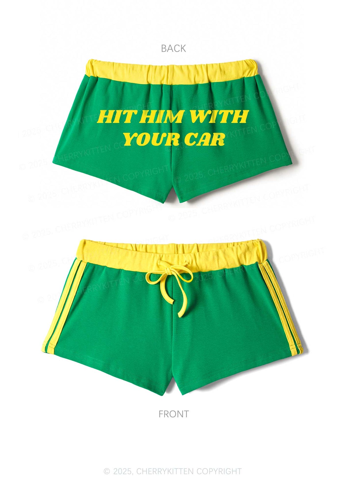 Hit Him Y2K Drawstring Mini Shorts Cherrykitten