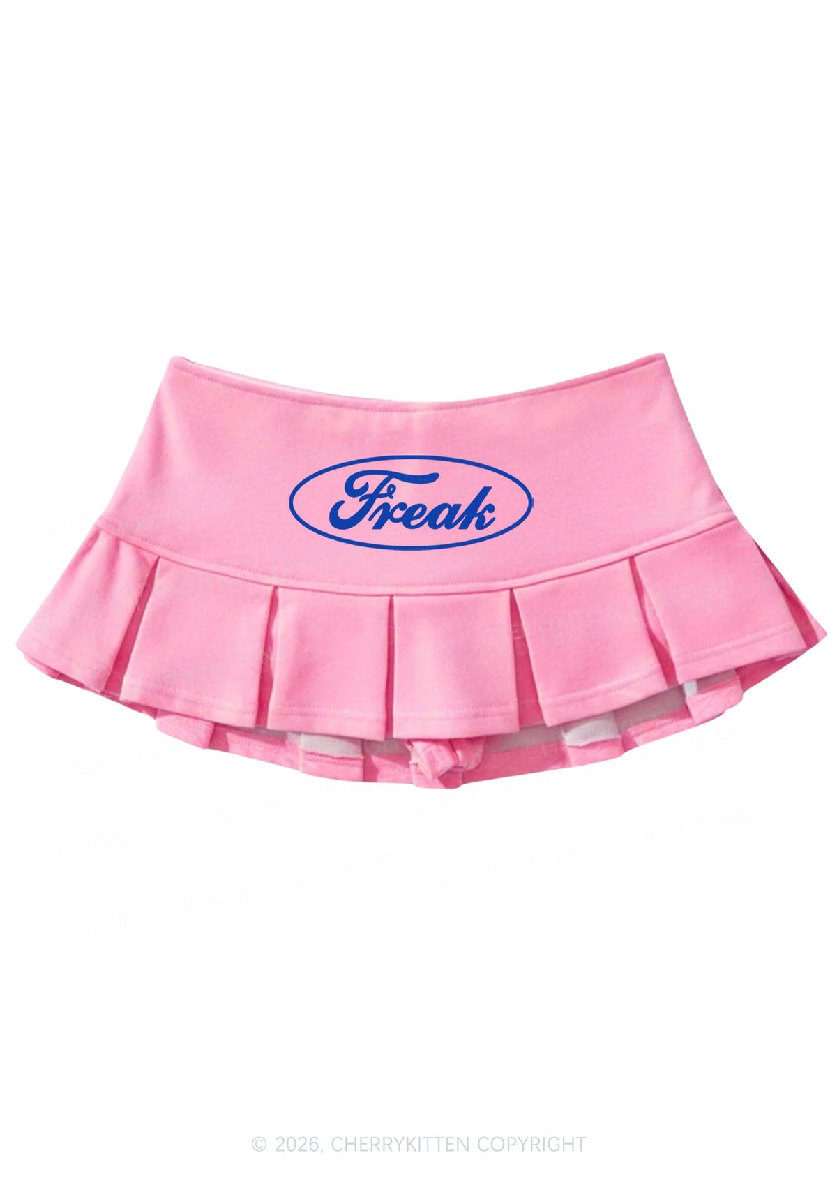 Oval Freak Y2K Mini Pleated Skirts Cherrykitten
