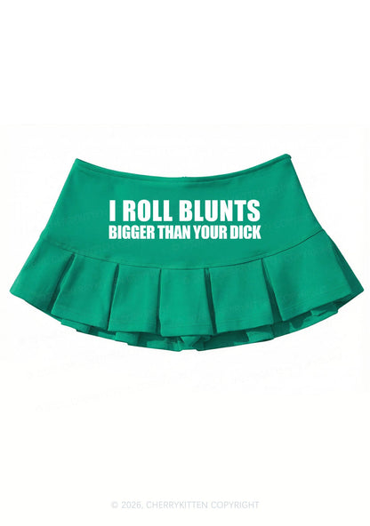 I Roll Blunts Y2K Mini Pleated Skirts Cherrykitten