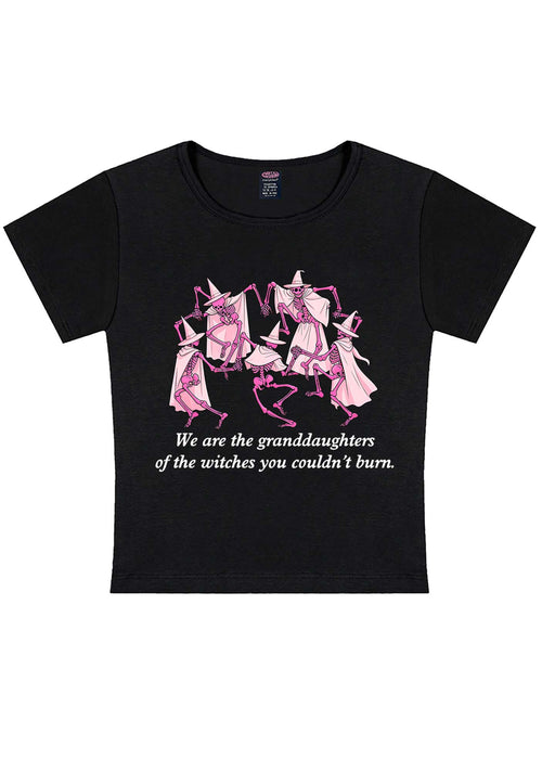 Halloween Granddaughters Of The Witches Y2K Baby Tee Cherrykitten
