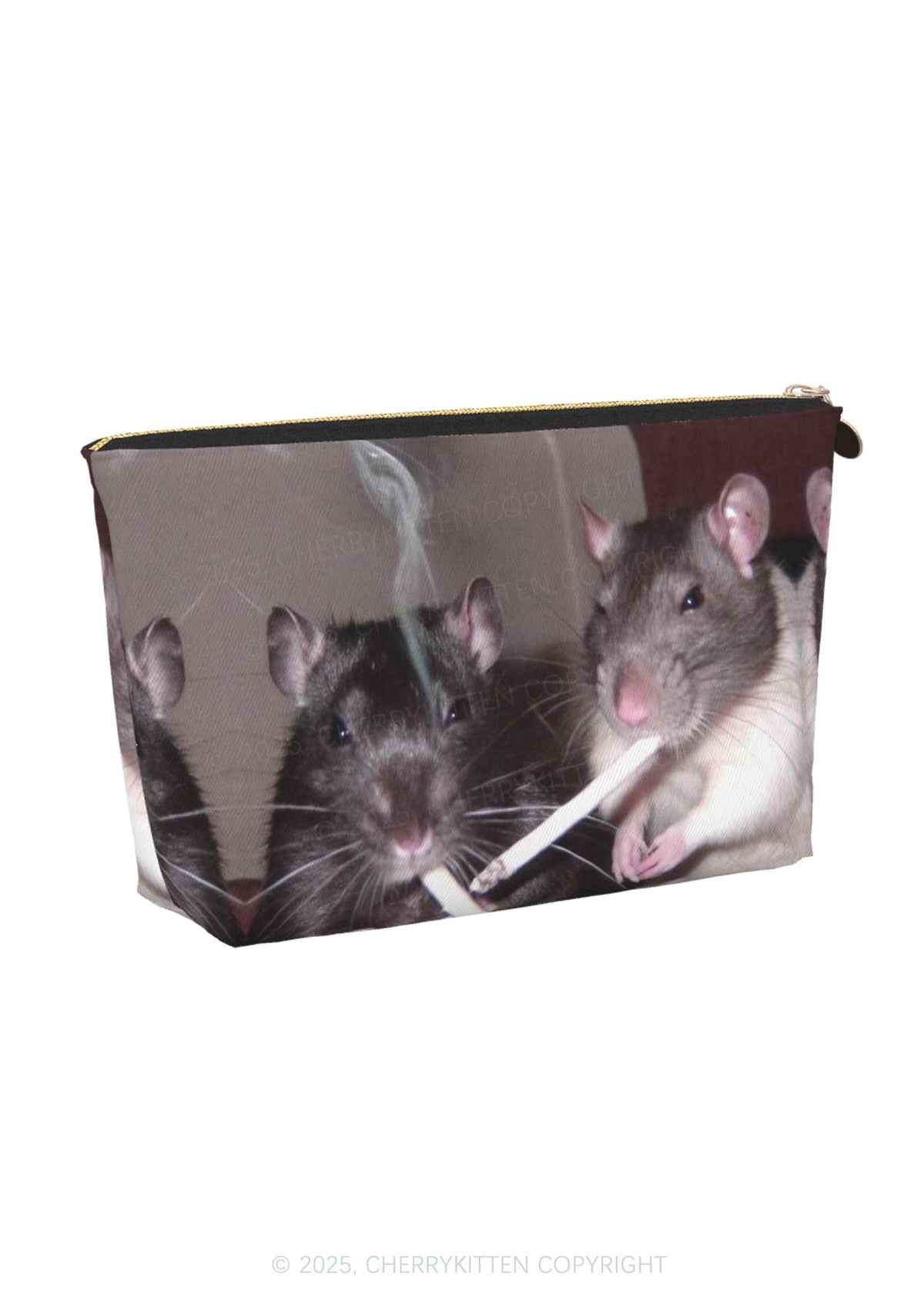 Smoking Rats Y2K Makeup Bag Cherrykitten